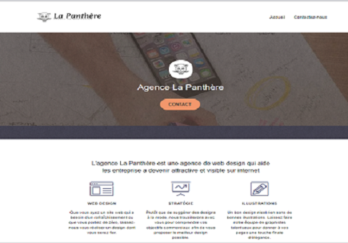 Capture du site La Pantere